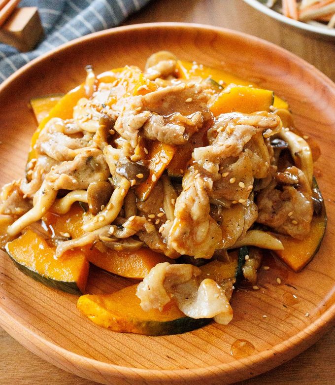 【豚肉とかぼちゃのオイスター炒め】ご飯が進む♪-レシピのメイン写真
