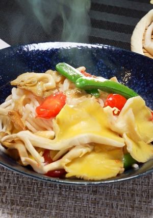 たもぎ茸たっぷりのオイルパスタ【食遺産】-レシピのメイン写真