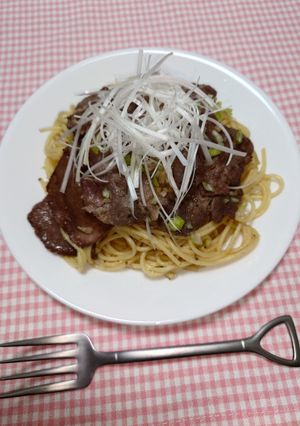 簡単☆お手軽牛タンパスタ♩-レシピのメイン写真