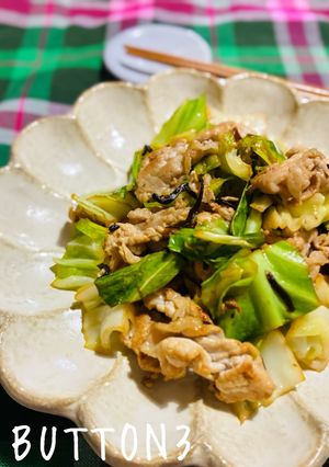 豚肉とキャベツの塩昆布炒め-レシピのメイン写真