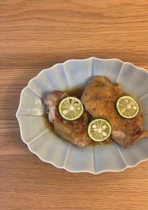 鶏もも肉のソテー(すだち風味)-レシピのメイン写真
