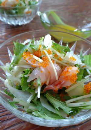 真鯛&とびっこのミニサラダ♪塩麹レモン-レシピのメイン写真