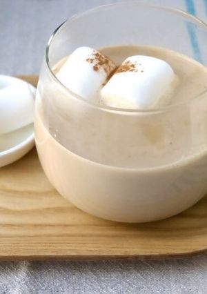 森永乳業提供レシピ「ほうじ茶ラテ」-レシピのメイン写真
