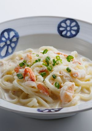 カニクリームうどん　白味噌仕立て-レシピのメイン写真