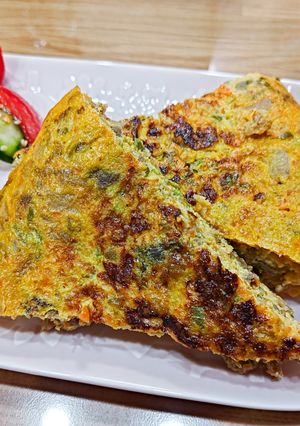 家族みんな大絶賛!スパニッシュオムレツ風-レシピのメイン写真