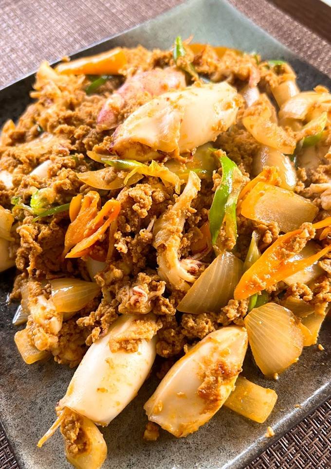 本格タイ料理　✦イカのカレー炒め✦-レシピのメイン写真