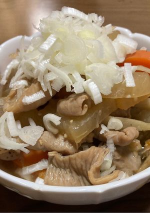 ヤマサ白だしで作るモツ煮-レシピのメイン写真
