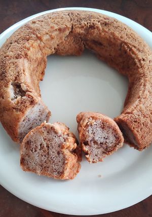 バナナ風味のふんわり米粉ケーキ-レシピのメイン写真