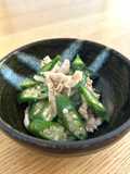 鶏ささみとオクラのナムル