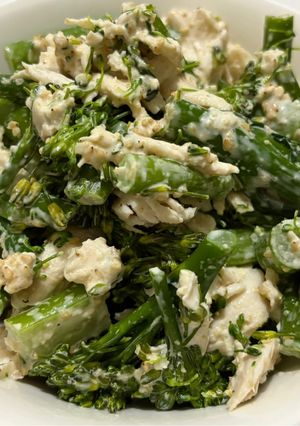 スティックセニョールと鶏ささみのサラダ🥗-レシピのメイン写真