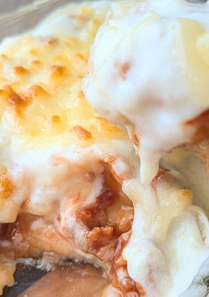 片栗粉とミートボールで時短！餃子の手抜きラザニア-レシピのメイン写真
