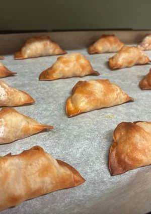 オーブンで餃子の皮のアップルパイ-レシピのメイン写真