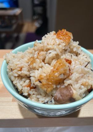 簡単!黒舞茸のひじき入り☆炊き込みご飯-レシピのメイン写真