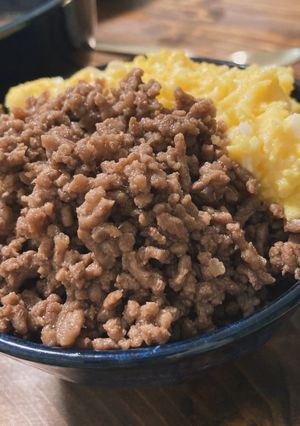 楽ちん簡単"ご飯が進むそぼろご飯"-レシピのメイン写真
