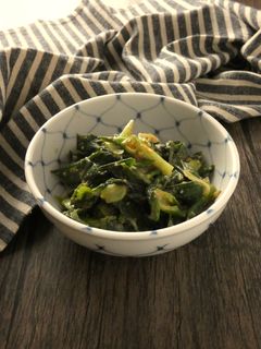 新玉ねぎの葉の味噌炒め-レシピのメイン写真