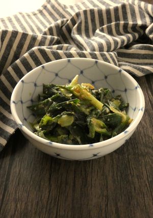 新玉ねぎの葉の味噌炒め-レシピのメイン写真