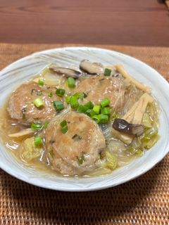 肉団子と白菜と筍の春雨の煮込み-レシピのメイン写真