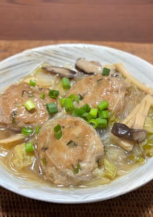改訂版 肉団子と白菜と筍の春雨のうま煮-レシピのメイン写真