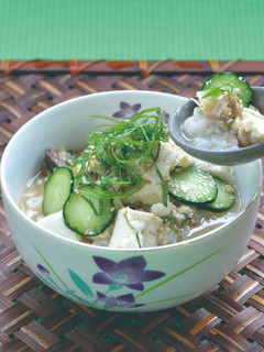 木綿豆腐とサバ缶の冷や汁-レシピのメイン写真