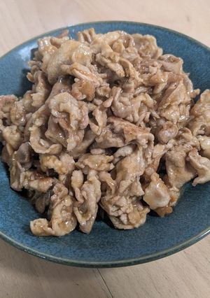 豚小間切れ肉の柔らか焼肉炒め-レシピのメイン写真