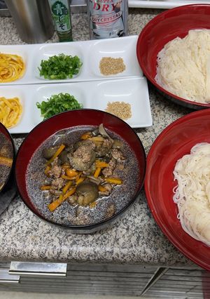 茄子と挽肉とキノコの具沢山つけ汁ソーメン-レシピのメイン写真