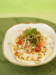 梅肉でさっぱり!豚とま冷やしうどん-レシピのメイン写真
