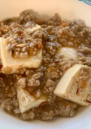絹ごしでも麻婆豆腐(取り分けメニュー)-レシピのメイン写真