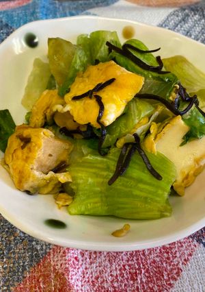 レタス農家直伝！レタスの塩昆布炒め-レシピのメイン写真