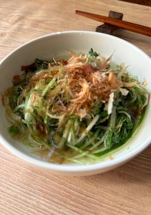 あと一品欲しい時　水菜の時短お浸し-レシピのメイン写真