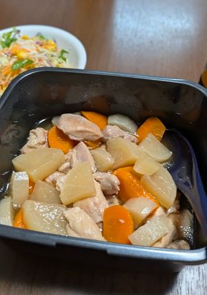 鶏肉と大根とにんじんの甘辛煮♪圧力鍋で簡単-レシピのメイン写真