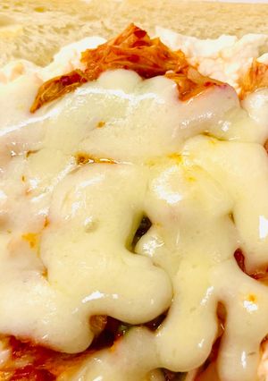 豆腐＆キムチの仲良しチーズ🧀オープンパン-レシピのメイン写真