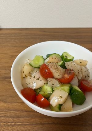 ホタテと野菜のシンプルサラダ-レシピのメイン写真