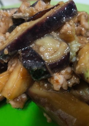 簡単！なすとひき肉の甘辛味噌炒め-レシピのメイン写真