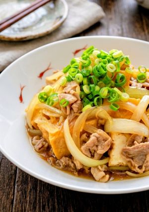 厚揚げと豚肉のとろ～り甘酢炒め-レシピのメイン写真