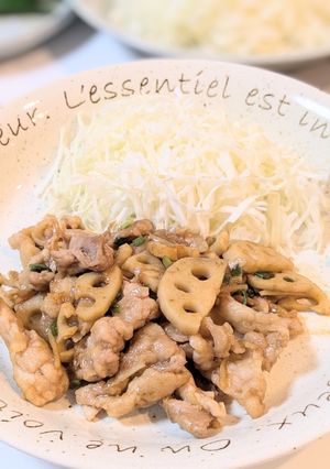 豚肉とレンコンのしょうが焼き-レシピのメイン写真