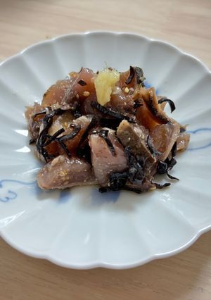 鰹と塩昆布-レシピのメイン写真