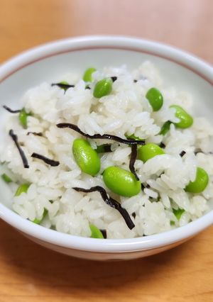 枝豆と塩昆布のごはん-レシピのメイン写真