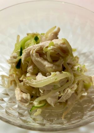 鶏ささみとキュウリともやしのあえもの-レシピのメイン写真