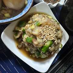 รูปของ 白茄子で山形の出汁風味