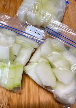 冬瓜冷凍保存方法-レシピのメイン写真
