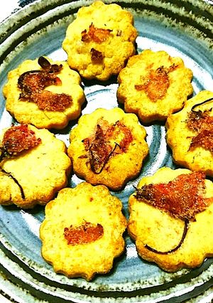 桜の塩漬けを使った米粉クッキー-レシピのメイン写真
