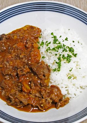 牛こま切れ肉のパプリカ煮込み-レシピのメイン写真