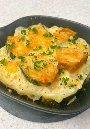 ほくほくクリーミー♪かぼちゃと玉ねぎのグラタン-レシピのメイン写真