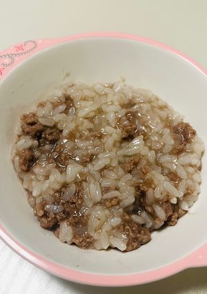 牛ひき肉のリゾット離乳食(12ヶ月頃〜)-レシピのメイン写真