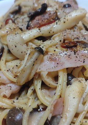 3種のきのこのスパゲッティ-レシピのメイン写真