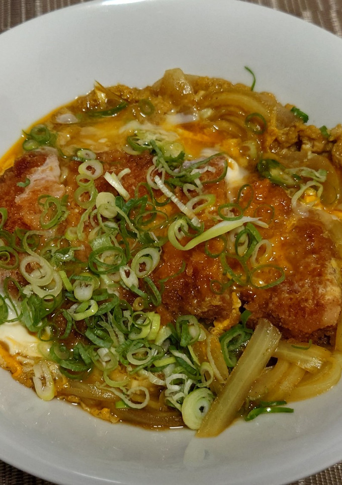超簡単！カレー風味のカツとじ！！-レシピのメイン写真