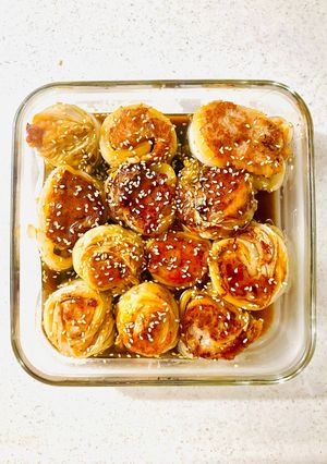 白菜ロールの照り焼き（焼売の肉ダネ使用）-レシピのメイン写真