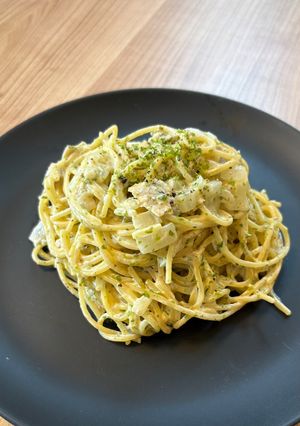 【ワンパン】青のりクリームパスタ-レシピのメイン写真
