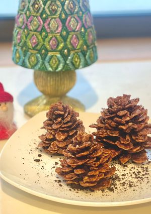 チョコパイで松ぼっくりデザート🎄-レシピのメイン写真