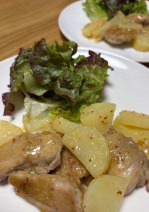 鶏もも肉とポテトのはちみつレモンソース-レシピのメイン写真